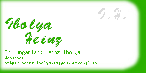 ibolya heinz business card